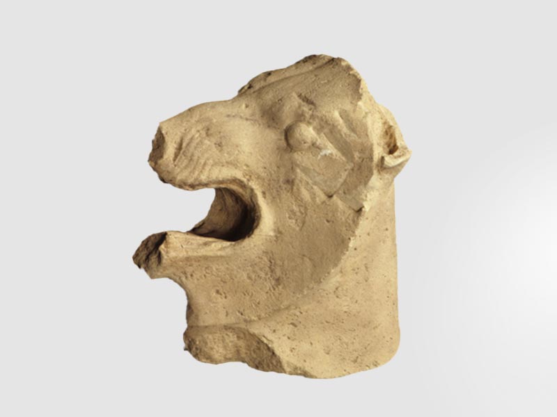 Fragmento de escultura de un grifo de Cabezo Lucero, el cual se encuentra en el MARQ